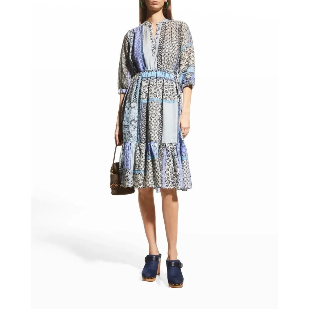 Johnny Was Marrakesh Patchwork Drawstring Dress